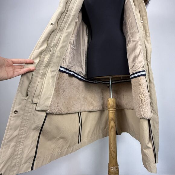 Luxury Parka Coat Real Fur Hood CaesarLeo Collection Russia Style - Picture 9 of 15